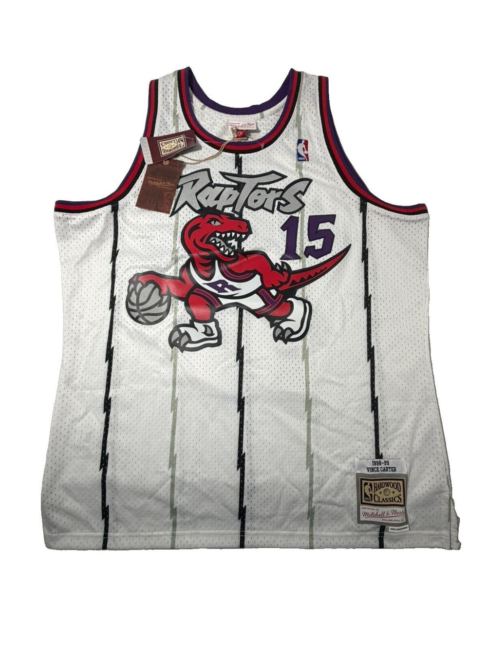 Mitchell & Ness Vince Carter 1998-99 TORONTO RAPTORS NBA Swingman Team Jersey XL